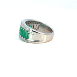 Emerald Baguette Diamond Ring