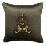 Hand Embroidered Cushion in Velvet - Various