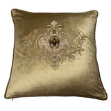 Hand Embroidered Cushion in Velvet - Various