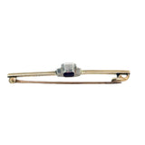 Pink Tourmaline Bar Brooch