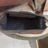 Leather Toilet Bag - Brown