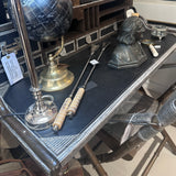 Designer Desk and Campaign Chair - Prizmic and Brill Kipling