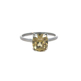 Citrine Dress Ring in 18ct White Gold