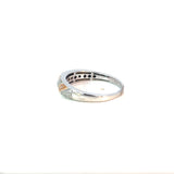 Pink and White Diamond Diagonal Twist Band