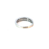 Pink and White Diamond Diagonal Twist Band