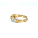Five Stone Princess Cut Diamond Ring