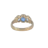 Sapphire Diamond Trilogy Ring