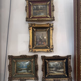 Italian Painting Gilt Framed Miniature Oil - Various