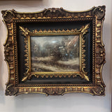 Italian Painting Gilt Framed Miniature Oil - Various