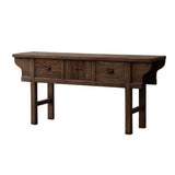 Chinese Console in Old Reclaimed Elm