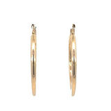 Italian Flat Hoop Earrings