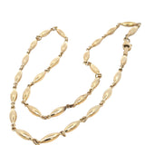 Italian Marquise Shape Fancy Link Necklace