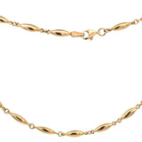 Italian Marquise Shape Fancy Link Necklace