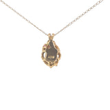 Pearl Ruby Necklace in 14ct Yellow Gold