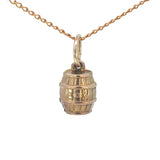 Charm in 9ct Yellow Gold - Beer/Liquor Barrel