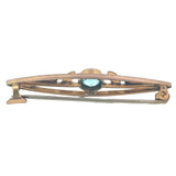 Antique Bar Brooch in 9ct yellow gold