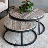 Round Marble Coffee Table - Medium