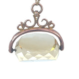 Antique Citrine Fob Spinner Pendant