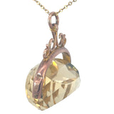 Antique Citrine Fob Spinner Pendant