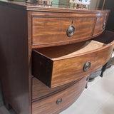 Antique Bow Front Chest in Mahogany
