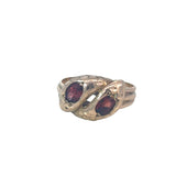 Garnet Snake Ring