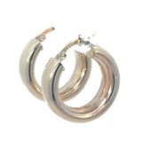 Italian Barrel Hoop Earrings
