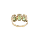 Peridot Three Stone Dress Ring