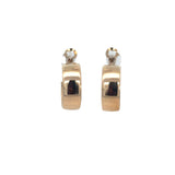 Light Barrel Hoop Earrings