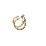 Light Barrel Hoop Earrings