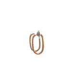 Oblong Huggie Hoop Earrings
