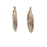 Trigold Italian Hoop Earrings