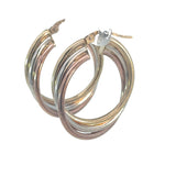 Trigold Italian Hoop Earrings