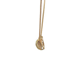 Cresent Shaped Diamond Pave Set Necklace