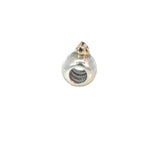 Pandora Charm in Sterling Silver with 14ct Yellow Gold - Crown Top