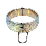 Vintage Hinged Bangle-Bonded 9ct Gold