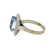 Rectangular Sapphire Diamond Ring