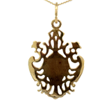 Antique Medal Pendent in 9ct Yellow Gold