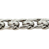 Heavy Fancy Curb Link Bracelet in 18ct White Gold