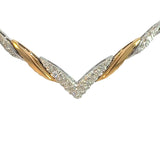 Diamond V Collar Necklace