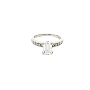 Ashoka Diamond Ring in Platinum