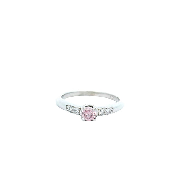 Argyle Pink Diamond Ring in 18ct White Gold