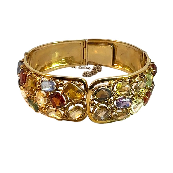 Multi Coloured Stone Bangle