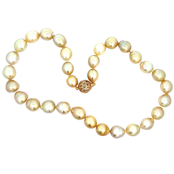 Golden South Sea Pearl Necklace