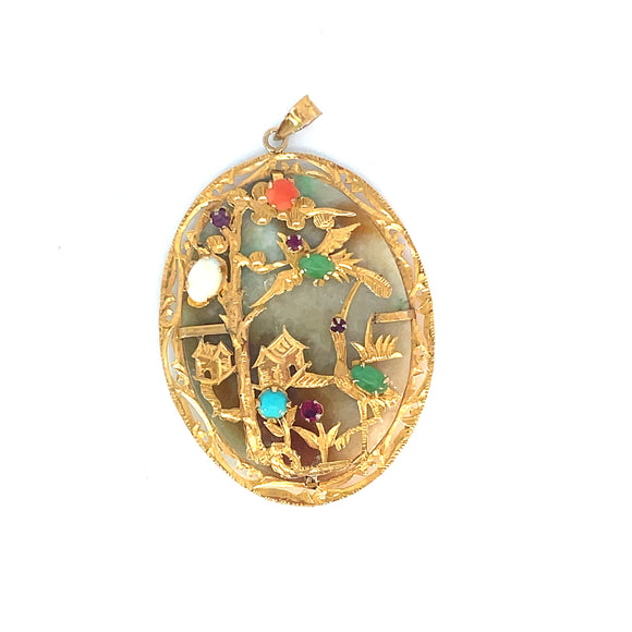 Jade Good Fortune Pendent