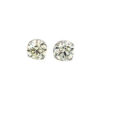 Round Diamond Stud Earrings - 2.03 carats