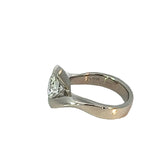 Modern Diamond Solitaire Ring