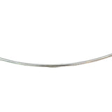 Italian Omega Style Collier Necklace in 18ct White Gold