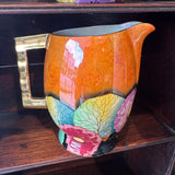 Carltonware Orange Jug - Pansy Design