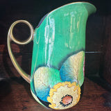 Carltonware Green Jug - Pansy