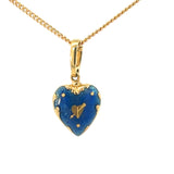 Faberge Enamel Puff Heart Pendant Enhancer